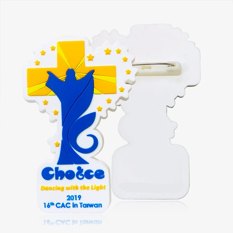 軟膠徽章客製、pvc造型胸章