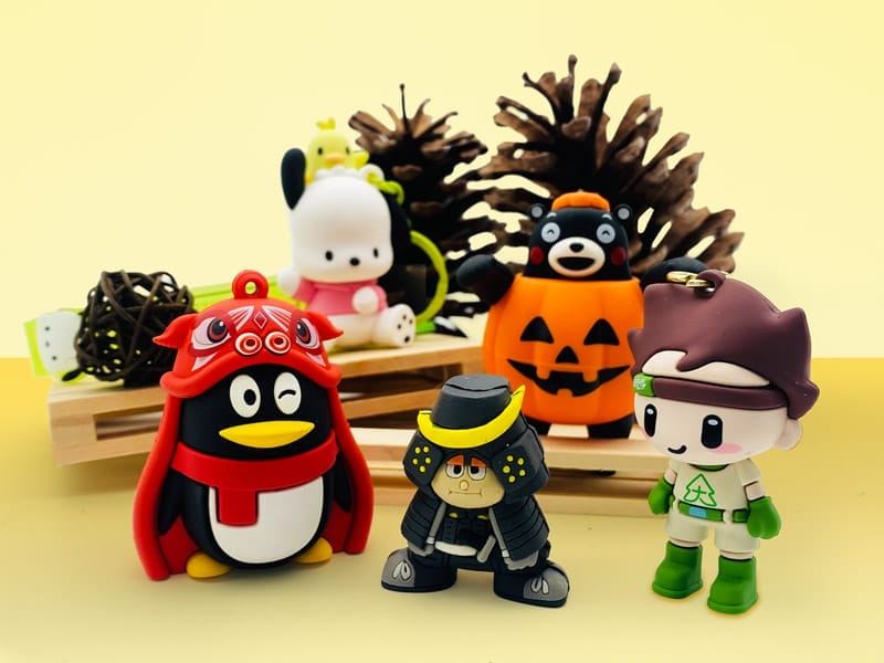 造型軟膠公仔鑰匙圈、客製pvc公仔