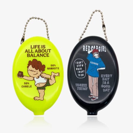 開口笑零錢包、pvc零錢包