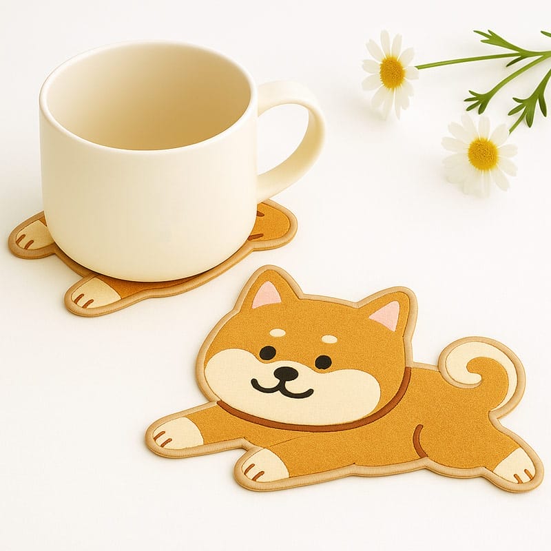 客製化刺繡杯墊