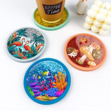 壓克力流沙杯墊